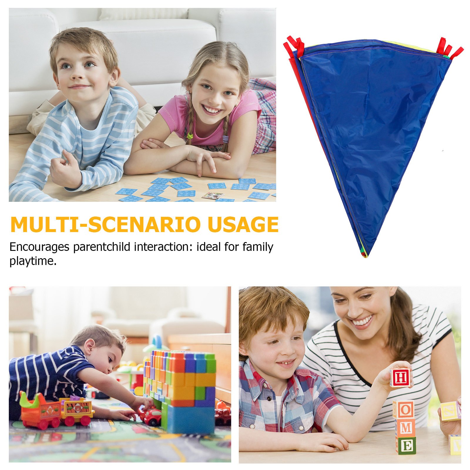 Rainbow Parachute Kindergarten - Kids Outdoor Playground recension och pris
