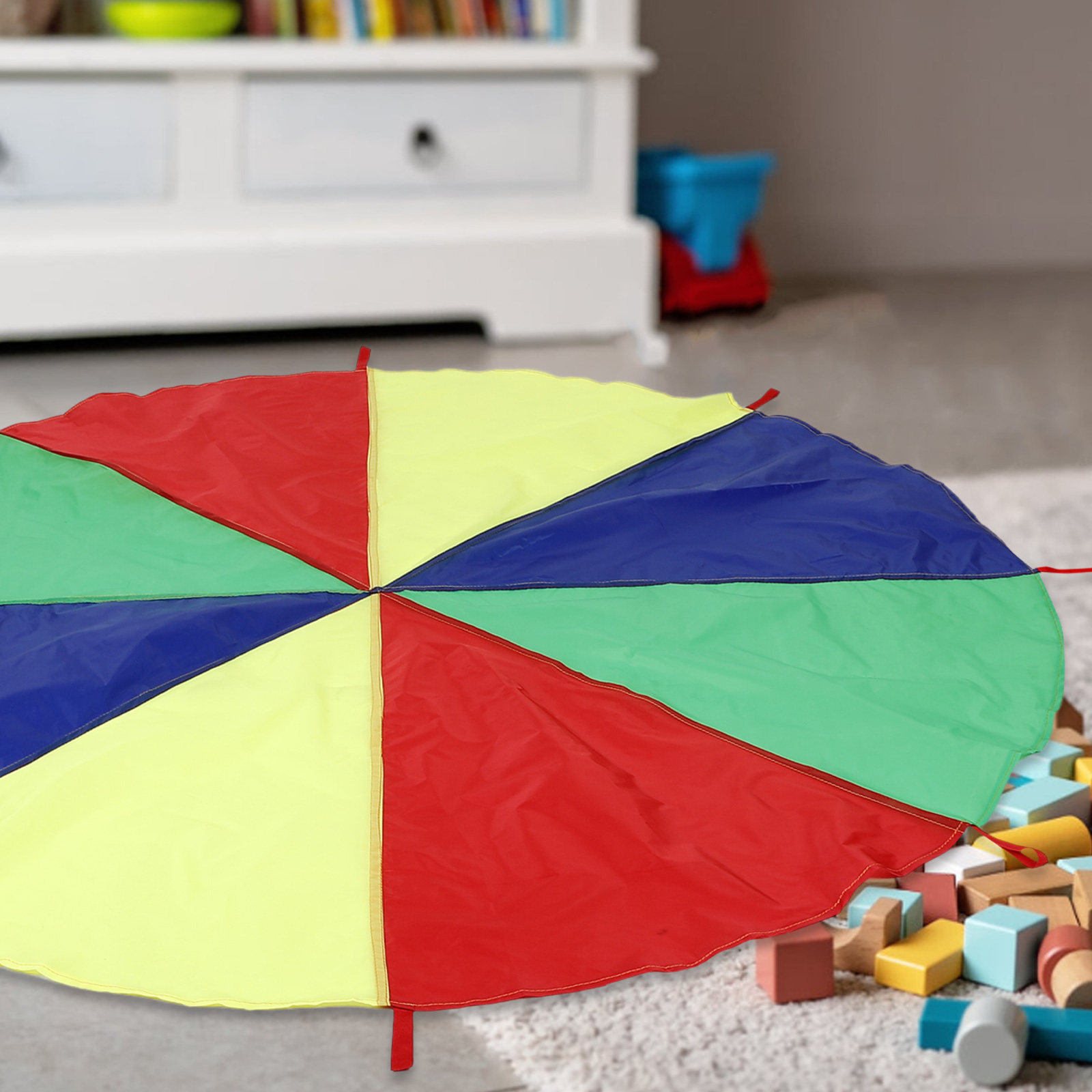 Rainbow Parachute Kindergarten - Kids Outdoor Playground recension och pris