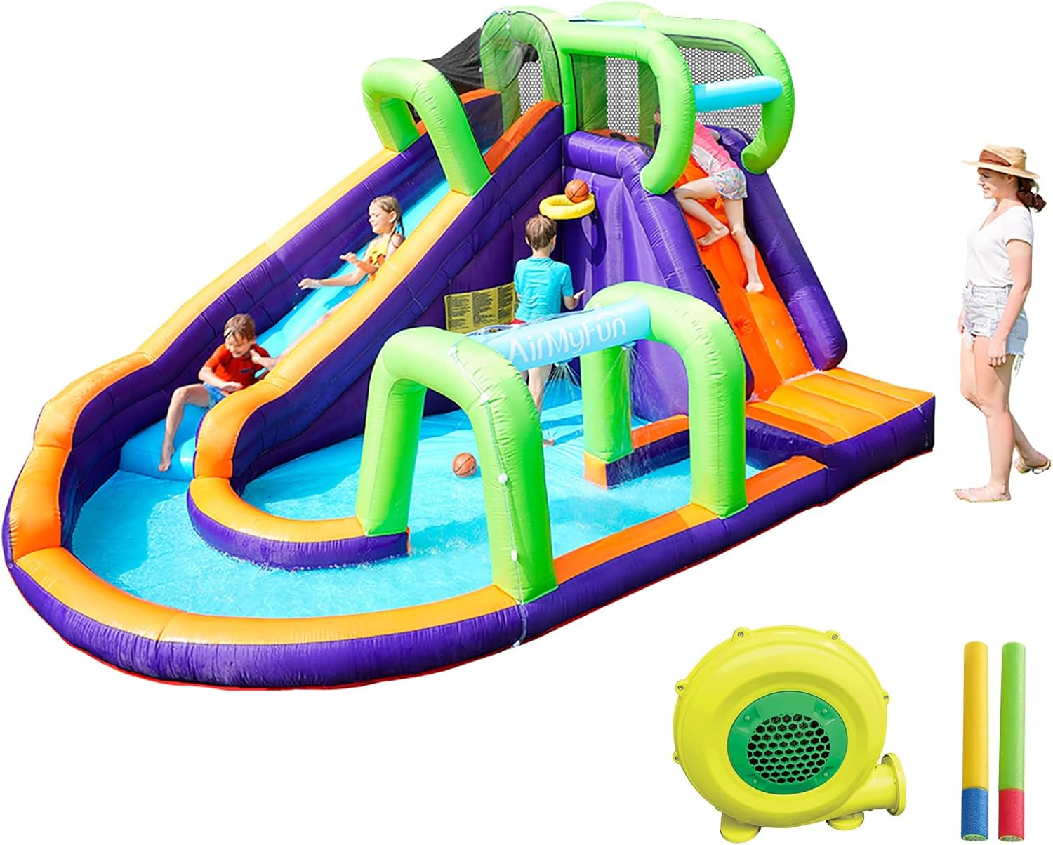 Water Slide InflatableBounce H - Kids Outdoor Tunnel recension och pris