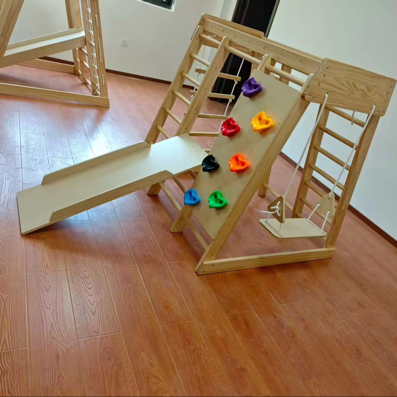 Wooden Kids Climbing Frame Lad - Kids Outdoor Playground recension och pris