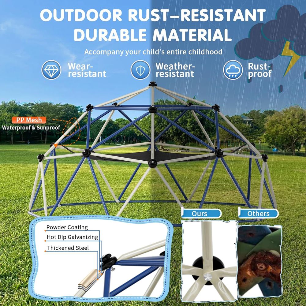 ClimDome,10T Dome Climber with - Kids Outdoor Jungle Gym Dome recension och pris
