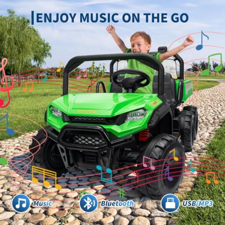 Outdoor 24V electric ride-on d - Kids Outdoor Dump Truck recension och pris