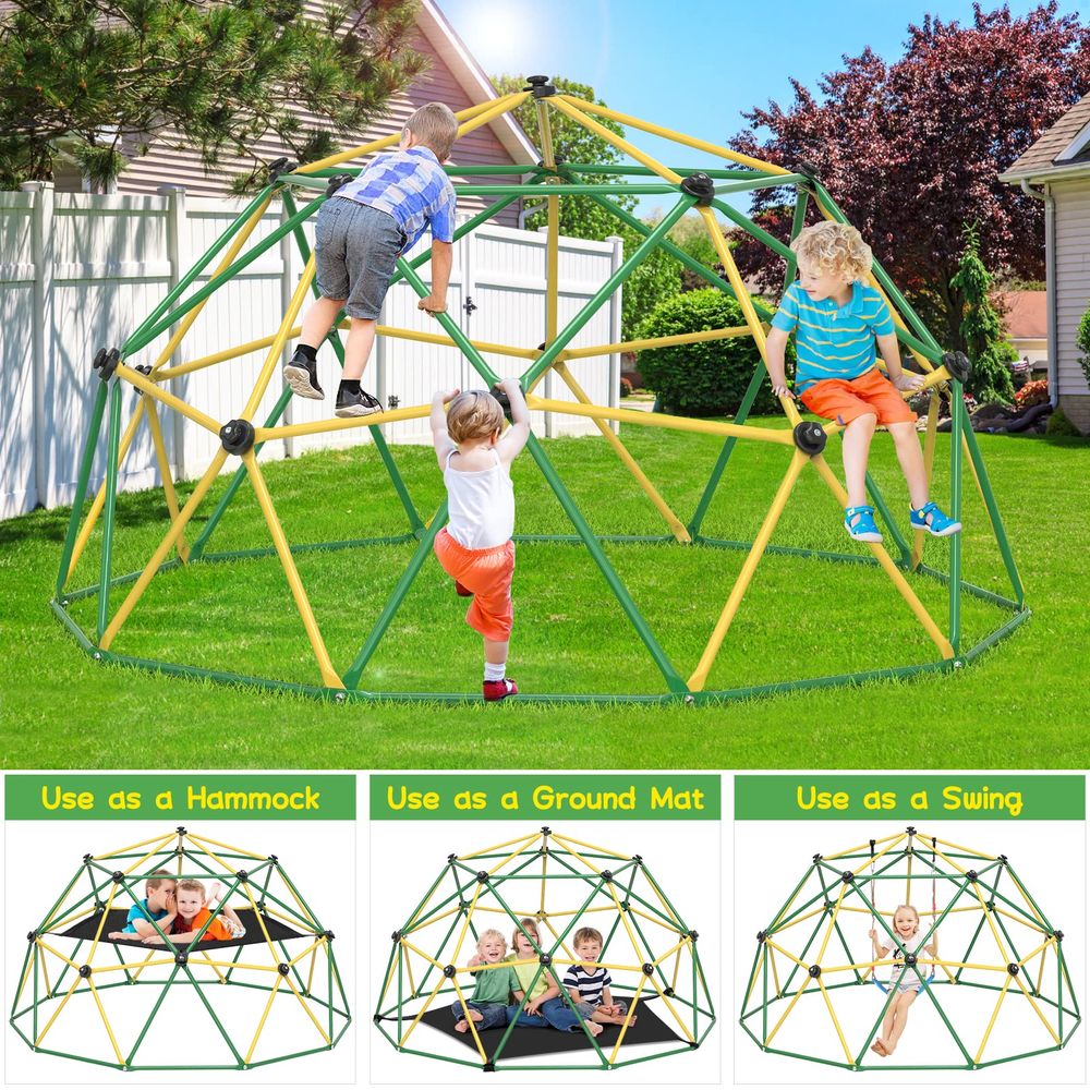 Climbing Dome, 10FT Dome Climb - Kids Outdoor Jungle Gym Dome recension och pris