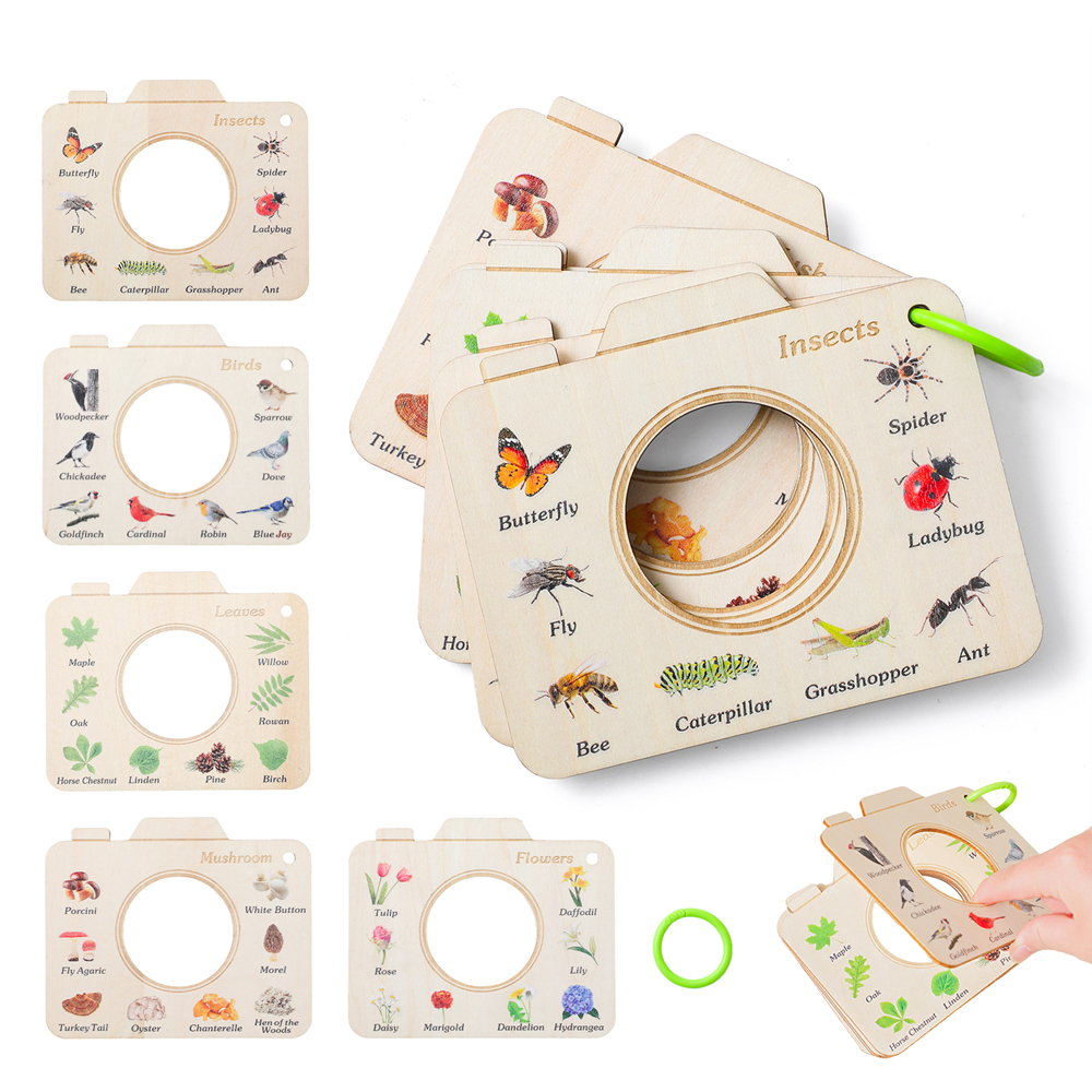 Wooden Camera Shape Nature Cog - Kids Outdoor Kit recension och pris