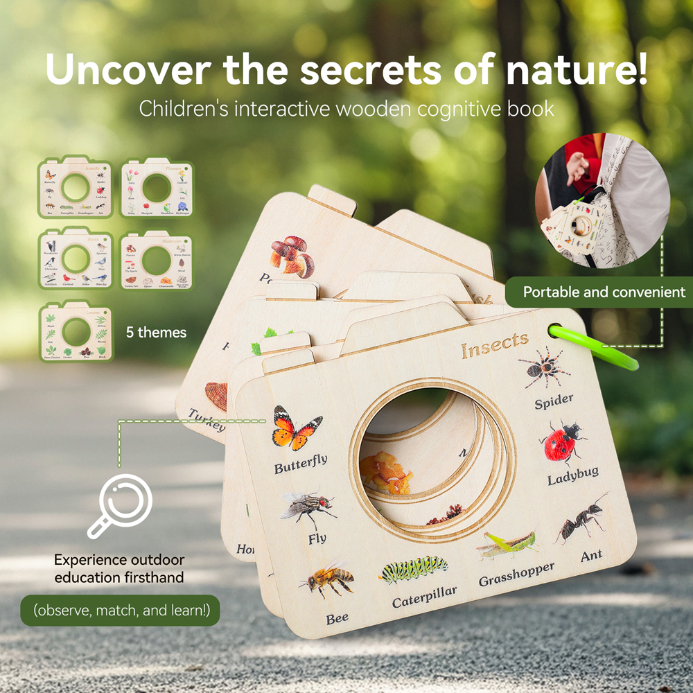 Wooden Camera Shape Nature Cog - Kids Outdoor Kit recension och pris