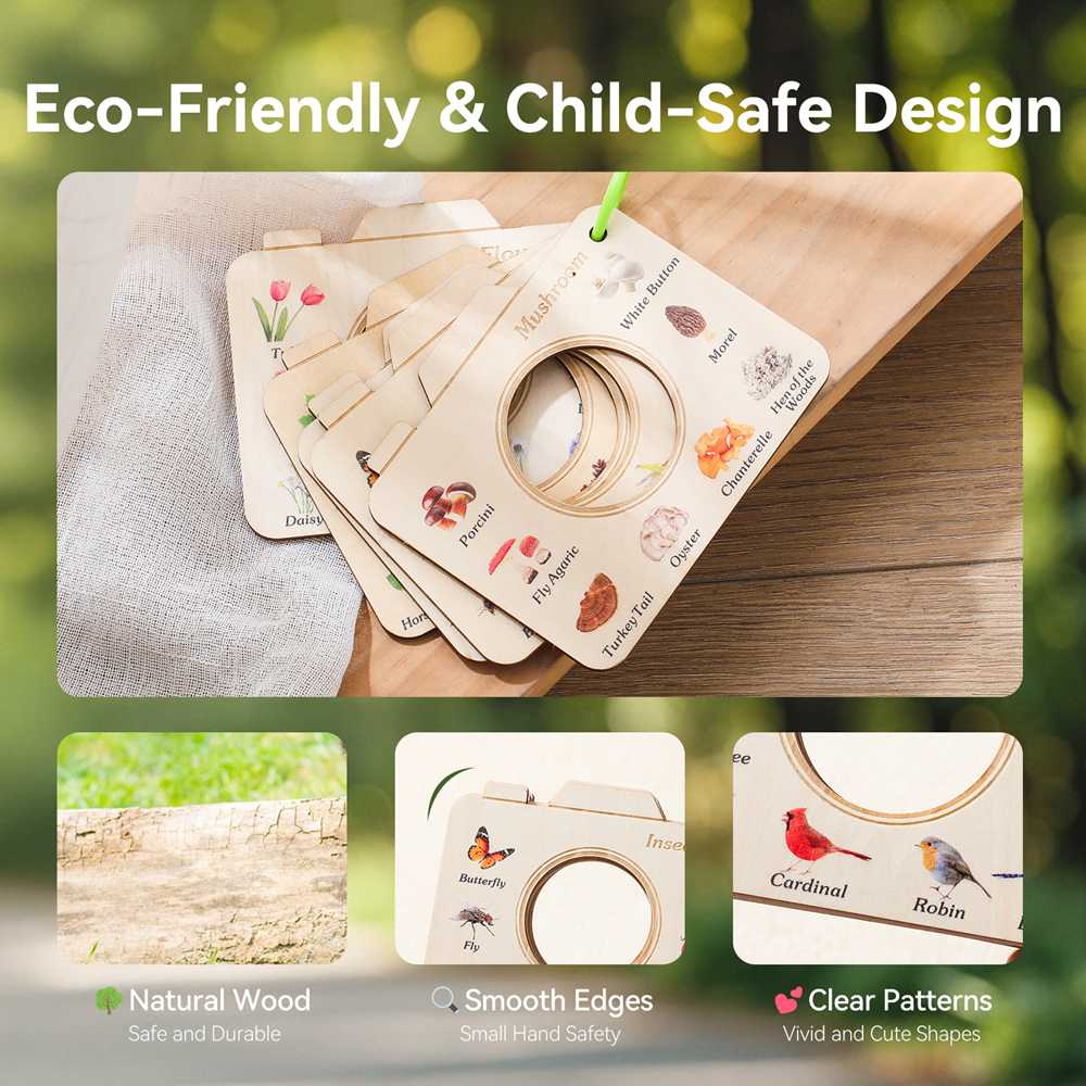Wooden Camera Shape Nature Cog - Kids Outdoor Kit recension och pris