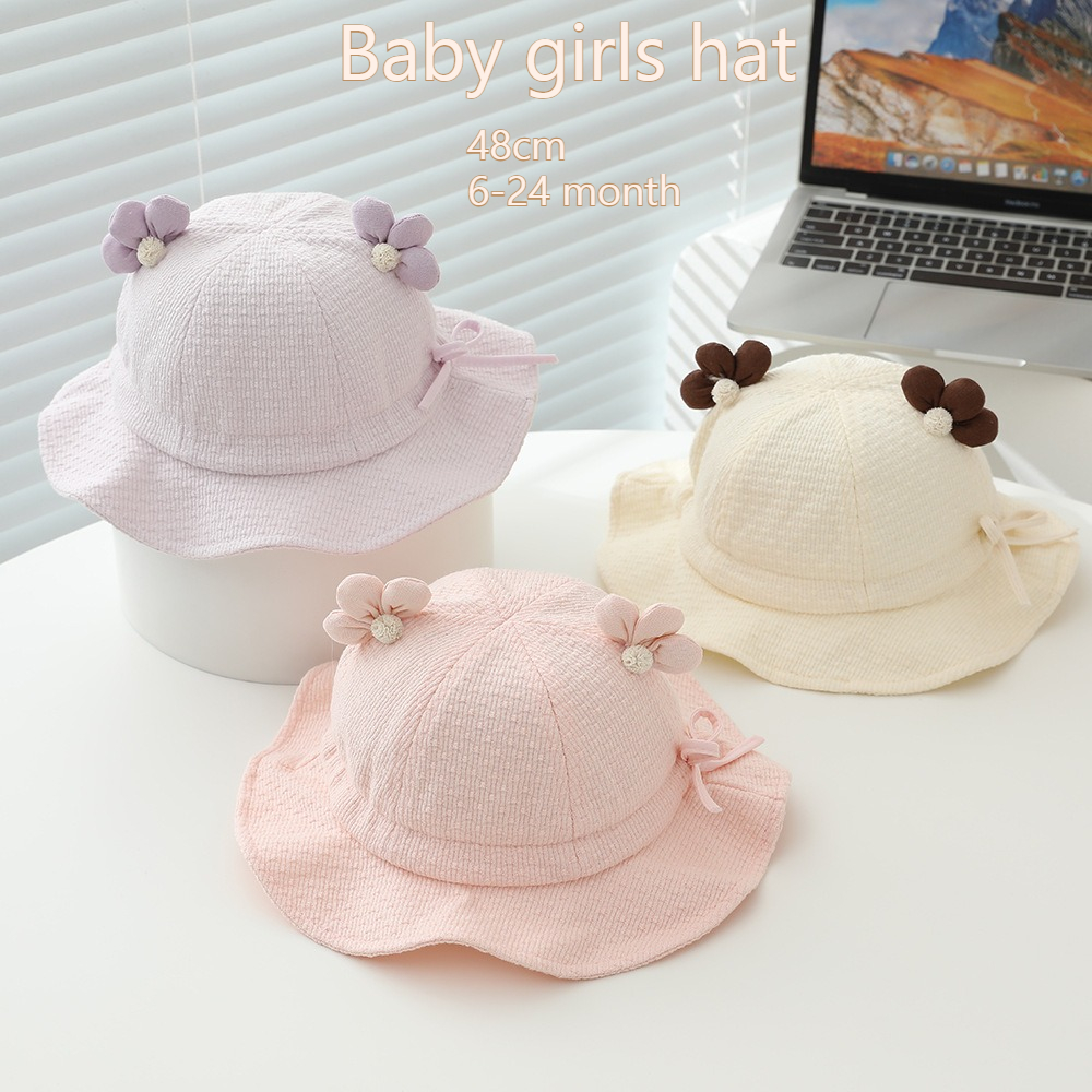 Baby Girls Sun Hat 48cm 6-24 M - Kids Outdoor Hat recension och pris