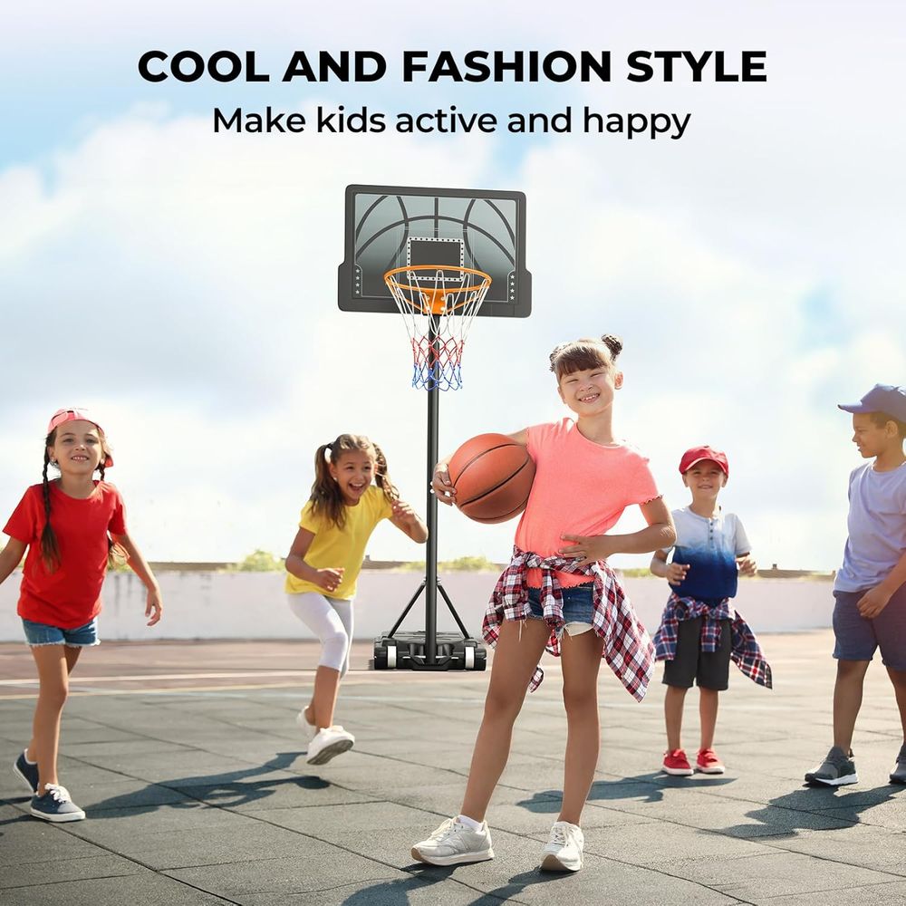 Adjustable Height Portable Bas - Kids Outdoor Basketball recension och pris