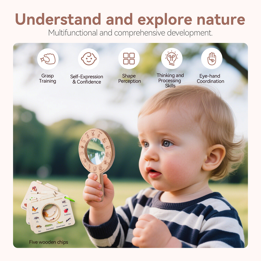 Wooden Magnifying Glass and Ca - Kids Outdoor Kit recension och pris