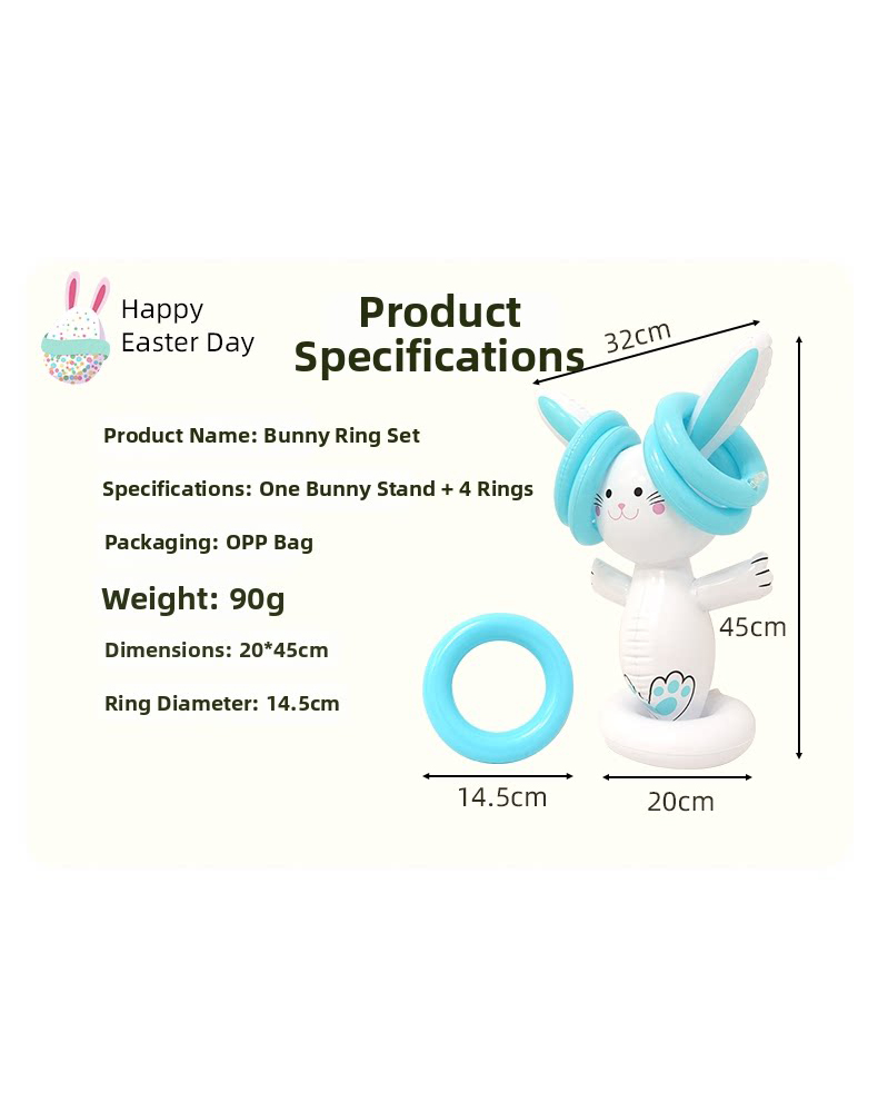 Easter Inflatable Bunny Ring T - Kids Outdoor Kit recension och pris