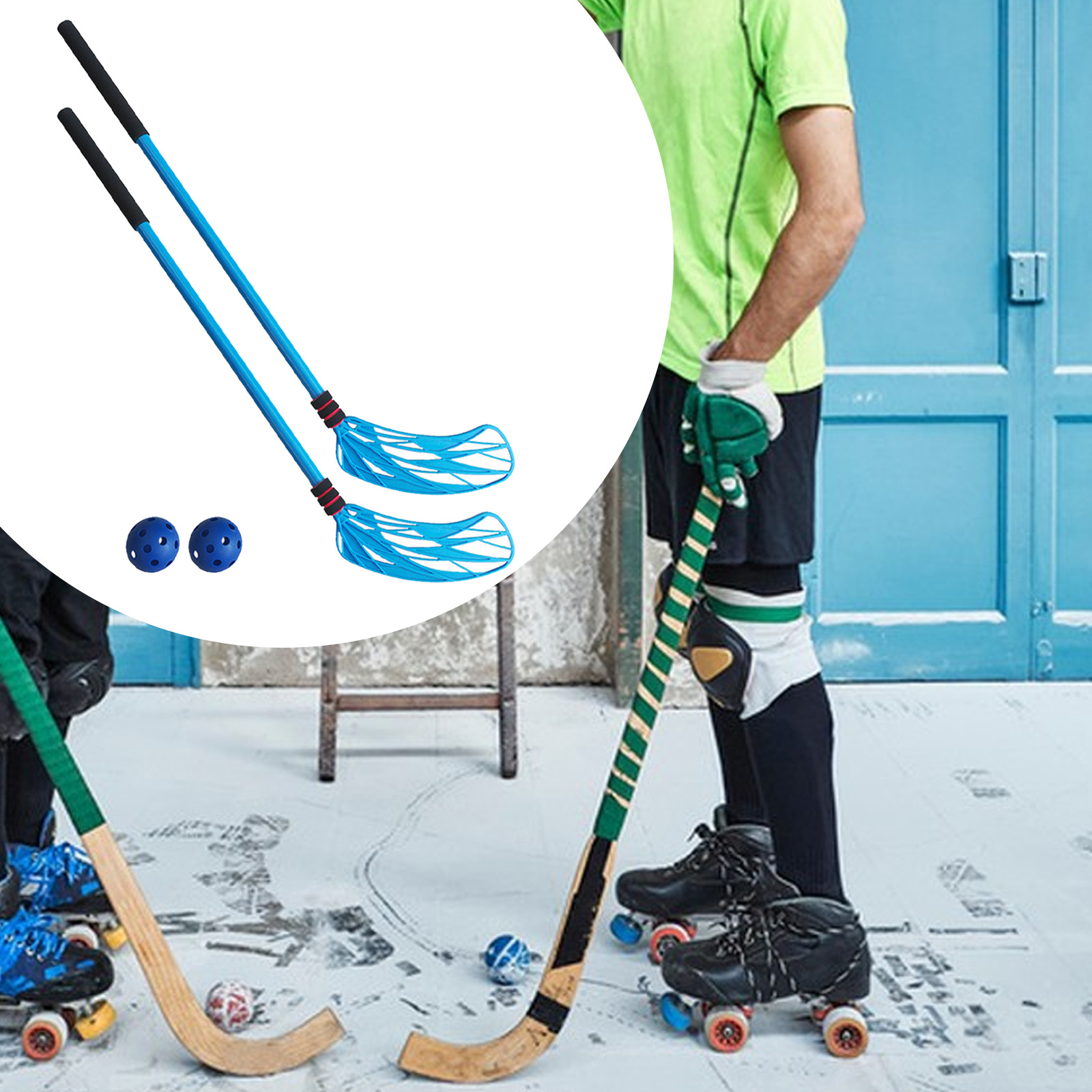2Pcs Floor Hockey Stick Set Sp - Kids Outdoor Hockey Sticks recension och pris