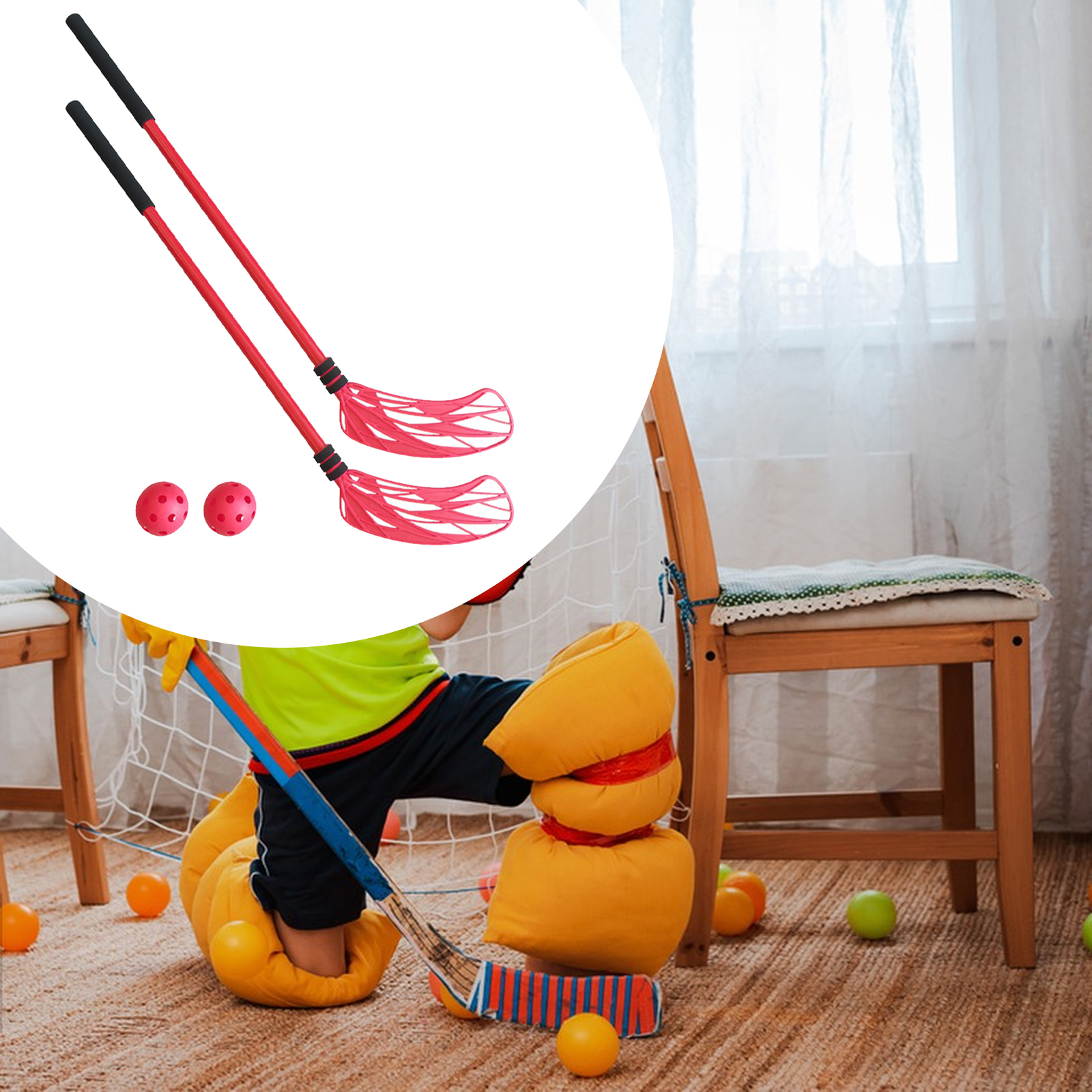 2Pcs Floor Hockey Stick Set Sp - Kids Outdoor Hockey Sticks recension och pris