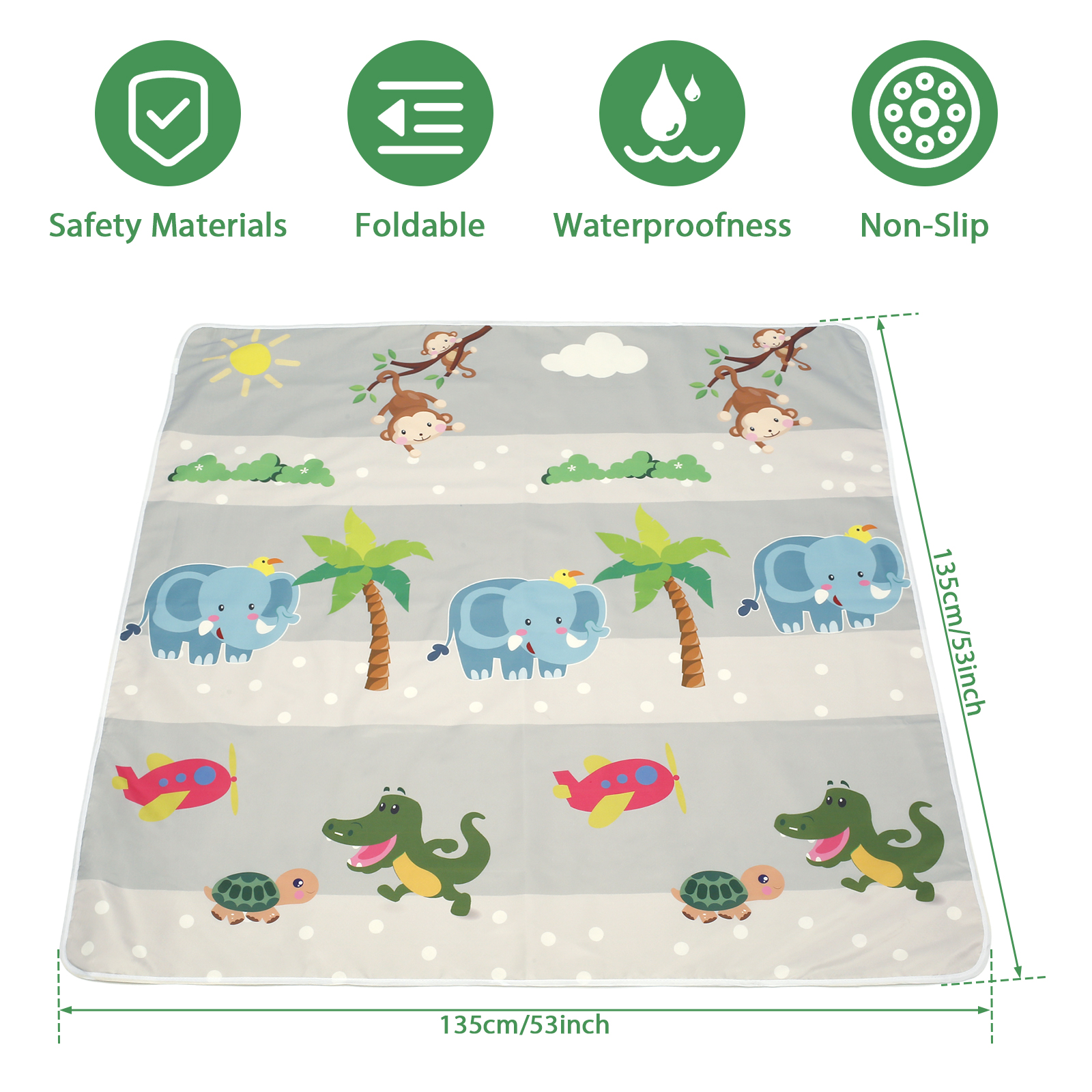 Baby Splat Mat for Under High  - Kids Outdoor Foldable Chair recension och pris
