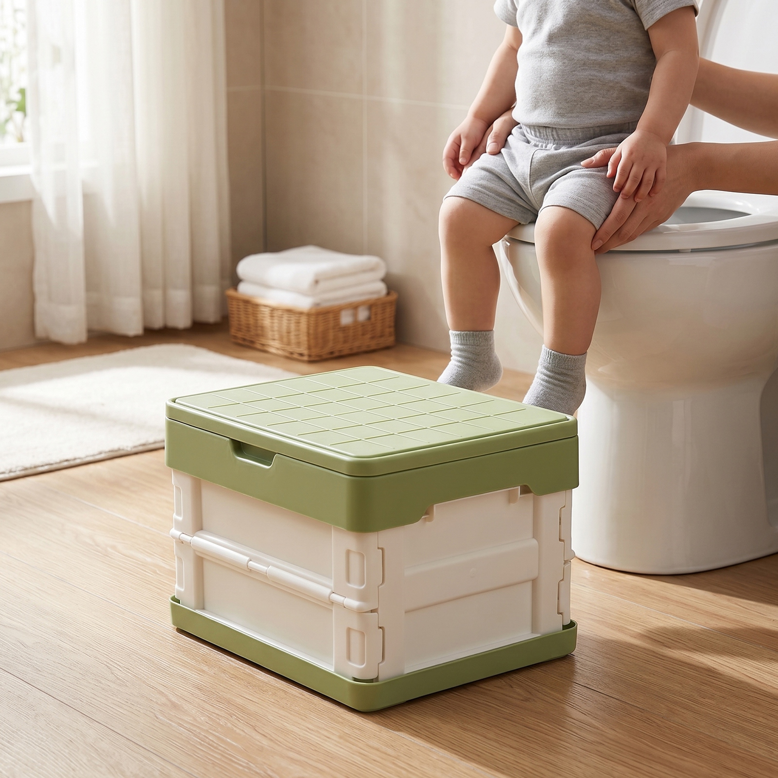 Portable Potty with PU Soft Se - Kids Outdoor Foldable Chair recension och pris
