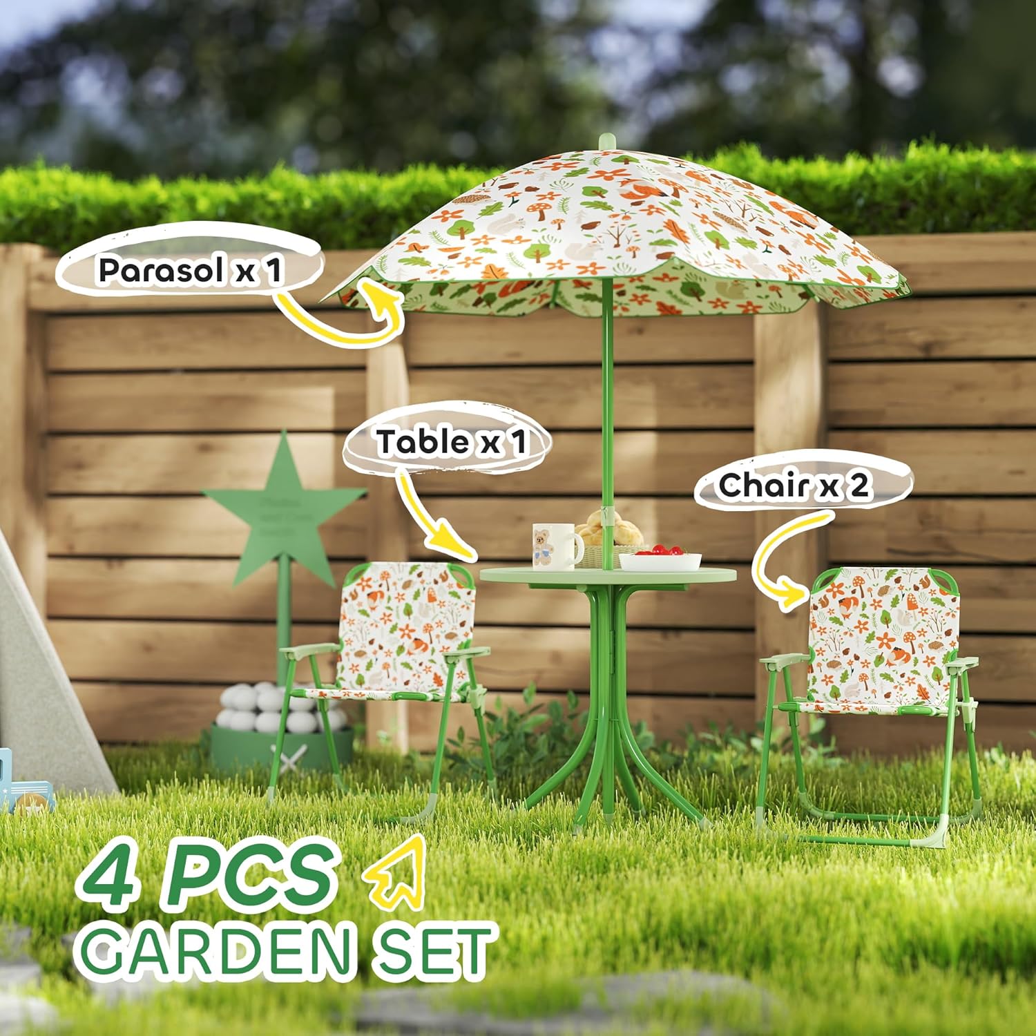 Kids Picnic Table Chair Set Fo - Kids Outdoor Foldable Chair recension och pris
