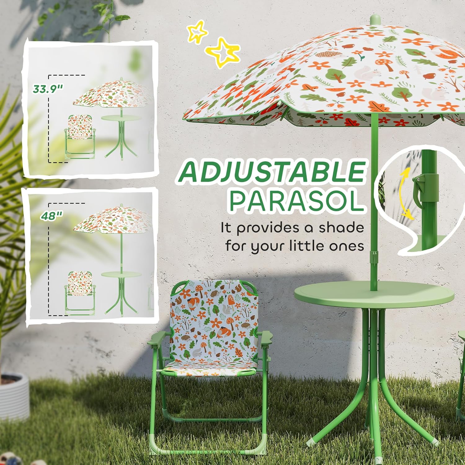 Kids Picnic Table Chair Set Fo - Kids Outdoor Foldable Chair recension och pris