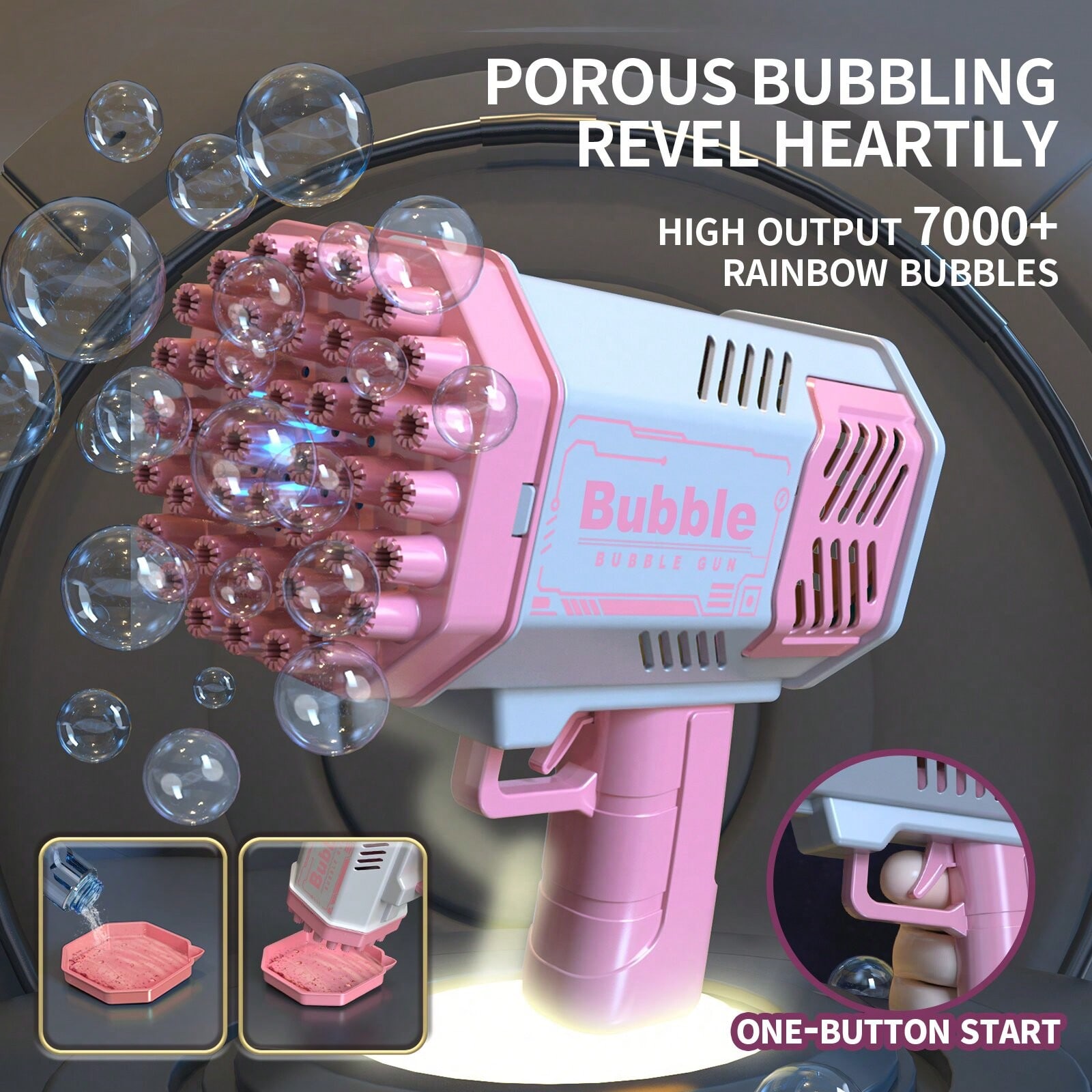 Handheld Automatic Bubble Blow - Kids Outdoor Toys recension och pris