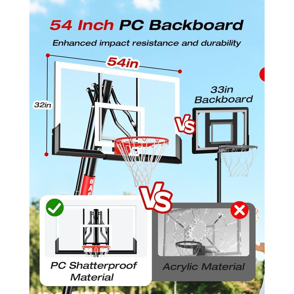 Adjustable Height Basketball H - Kids Outdoor Basketball recension och pris