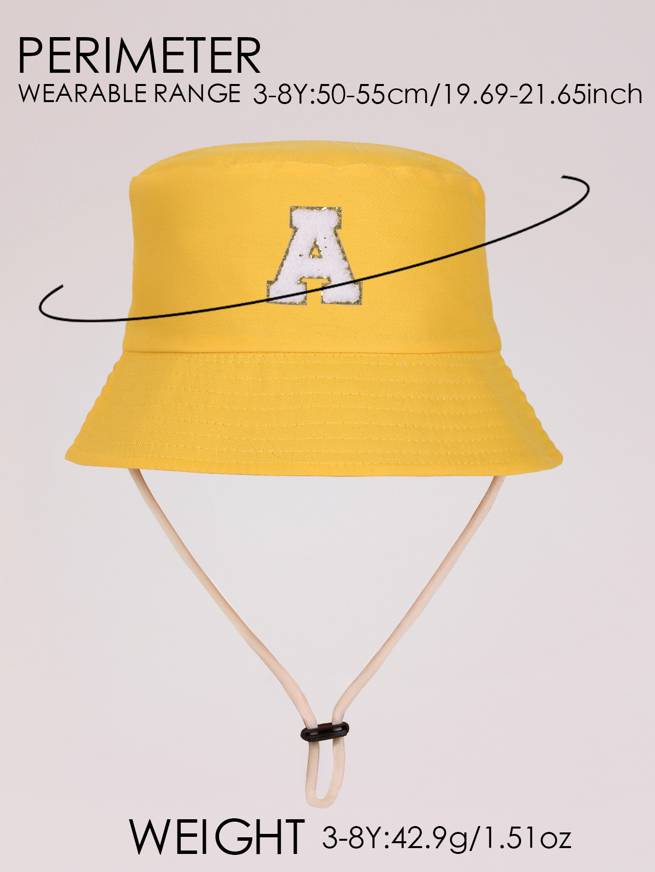 1pc yellow Kids 26 Letter Prin - Kids Outdoor Hat recension och pris