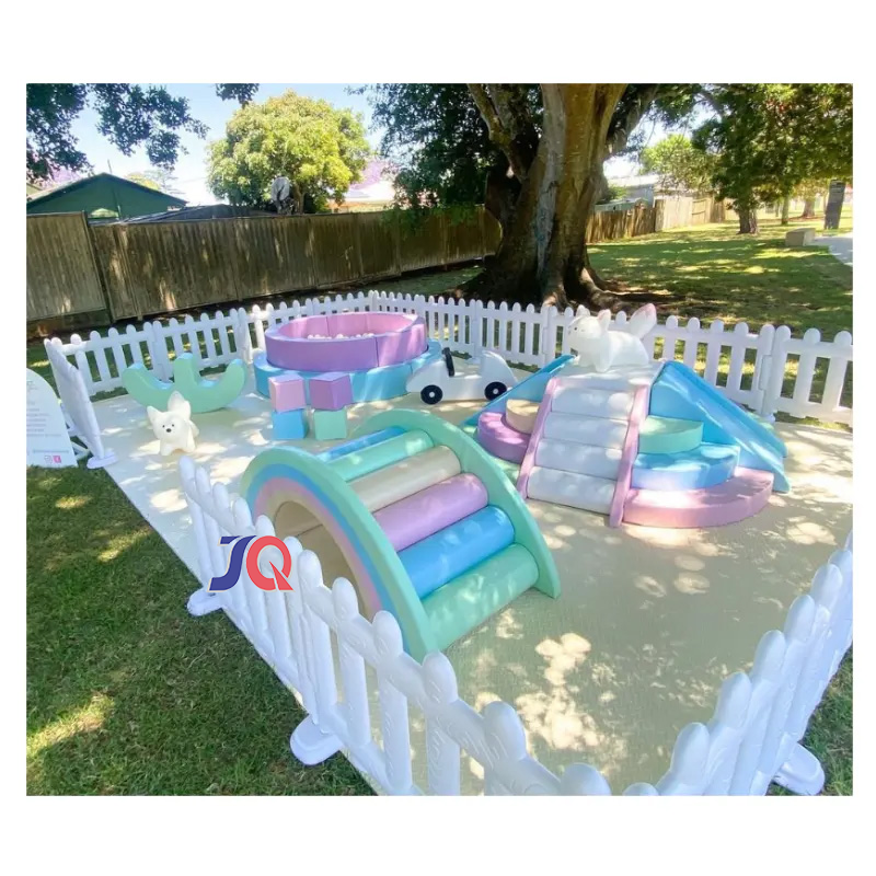 Macaroon-Colored Kids Soft Pla - Kids Outdoor Playground recension och pris