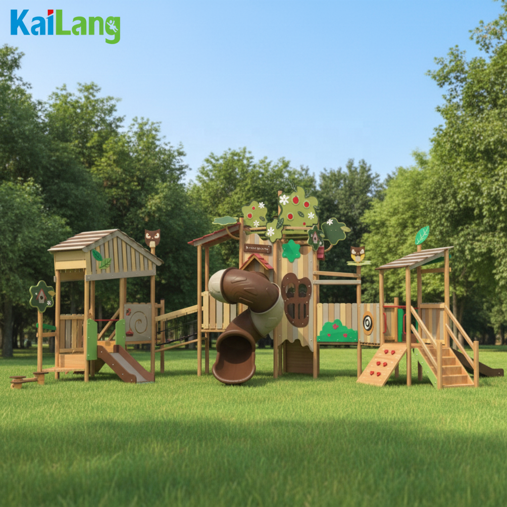 Forest Garden Wooden Amusement - Outdoor Children'S Park recension och pris