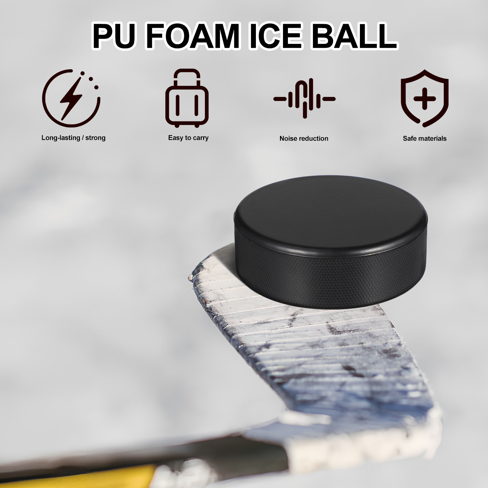 6Pcs Foam Ice Hockey Pucks Lig - Kids Outdoor Hockey Sticks recension och pris