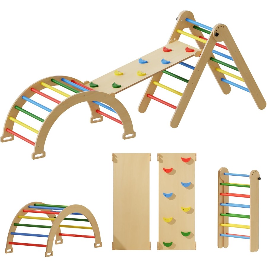 Pikler Triangle Set 5in1 Folda - Kids Outdoor Climbing Equipment recension och pris