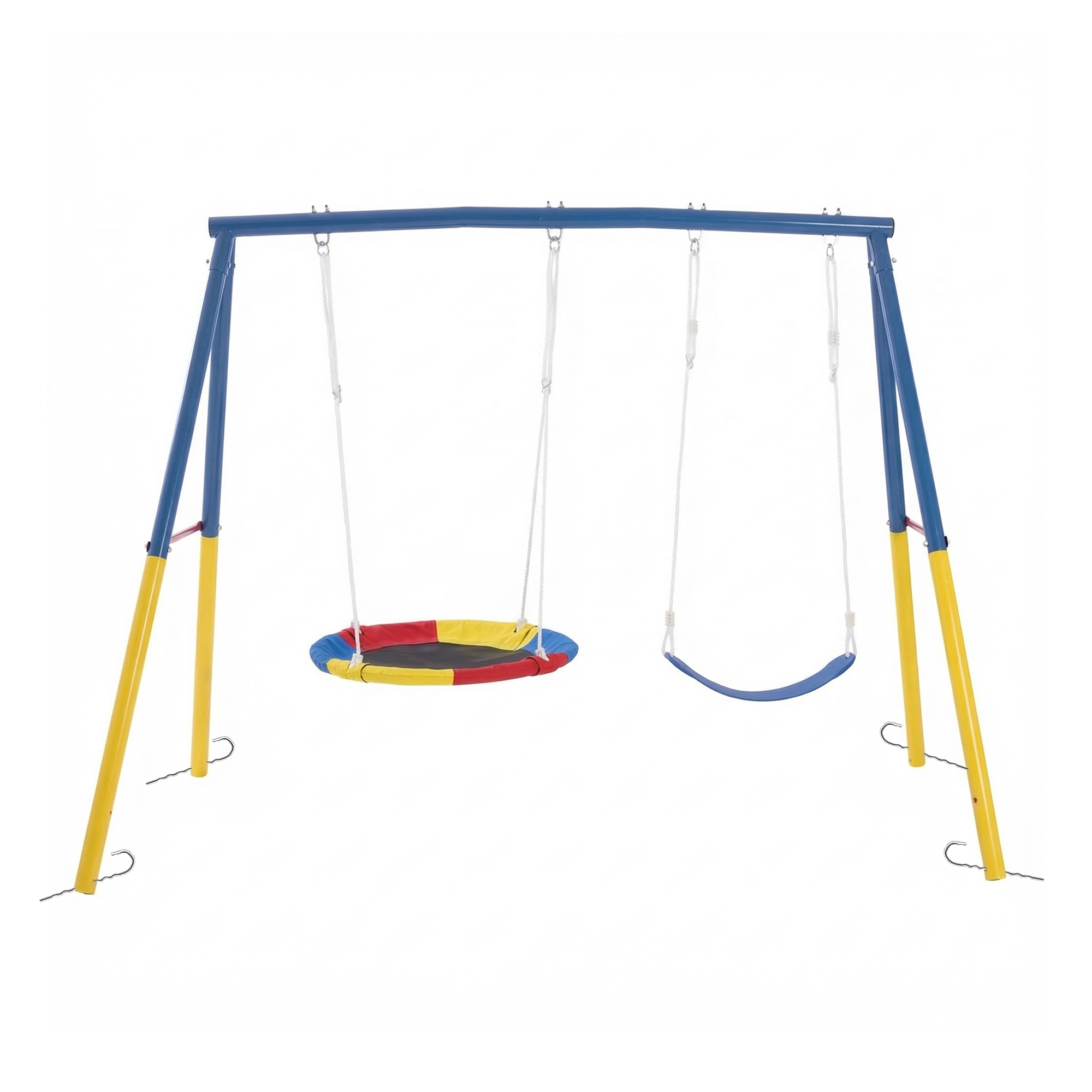 Outdoor Swing Set with Backyar - Kids Outdoor Playground recension och pris