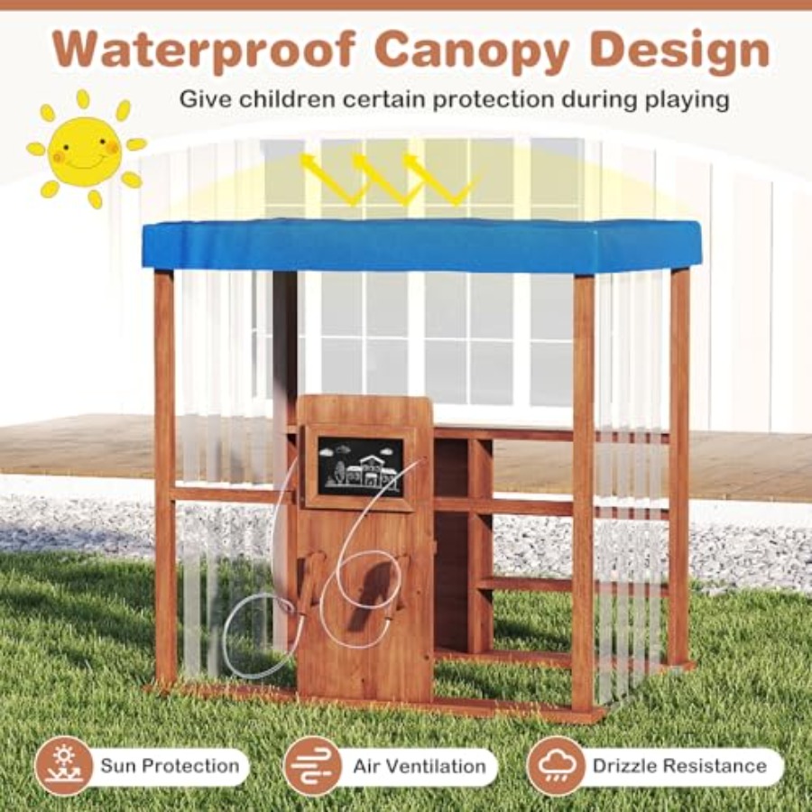 Outdoor kids gas station playh - Kids Outdoor Chalkboard recension och pris