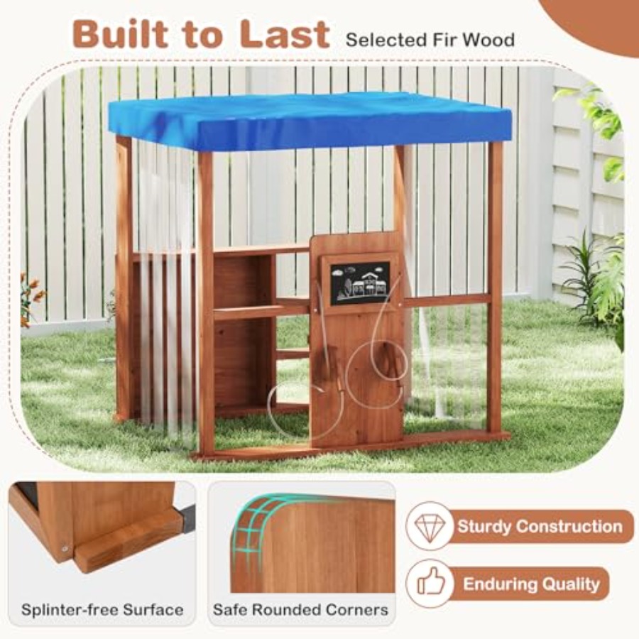 Outdoor kids gas station playh - Kids Outdoor Chalkboard recension och pris