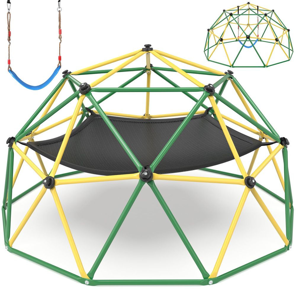 Climbing Dome, 10FT Climber wi - Kids Outdoor Jungle Gym Dome recension och pris