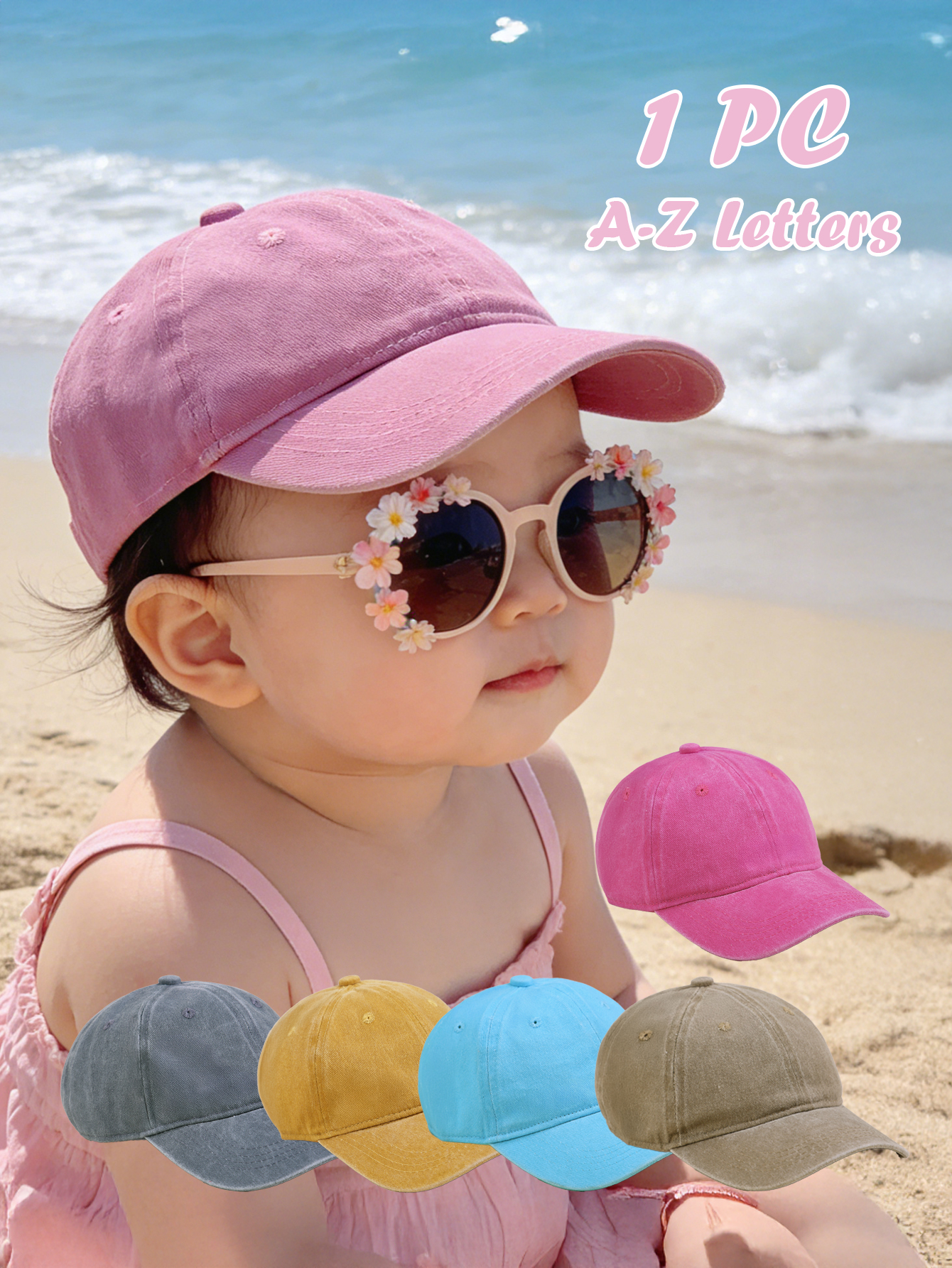 1pc Kids Solid color Baseball  - Kids Outdoor Hat recension och pris