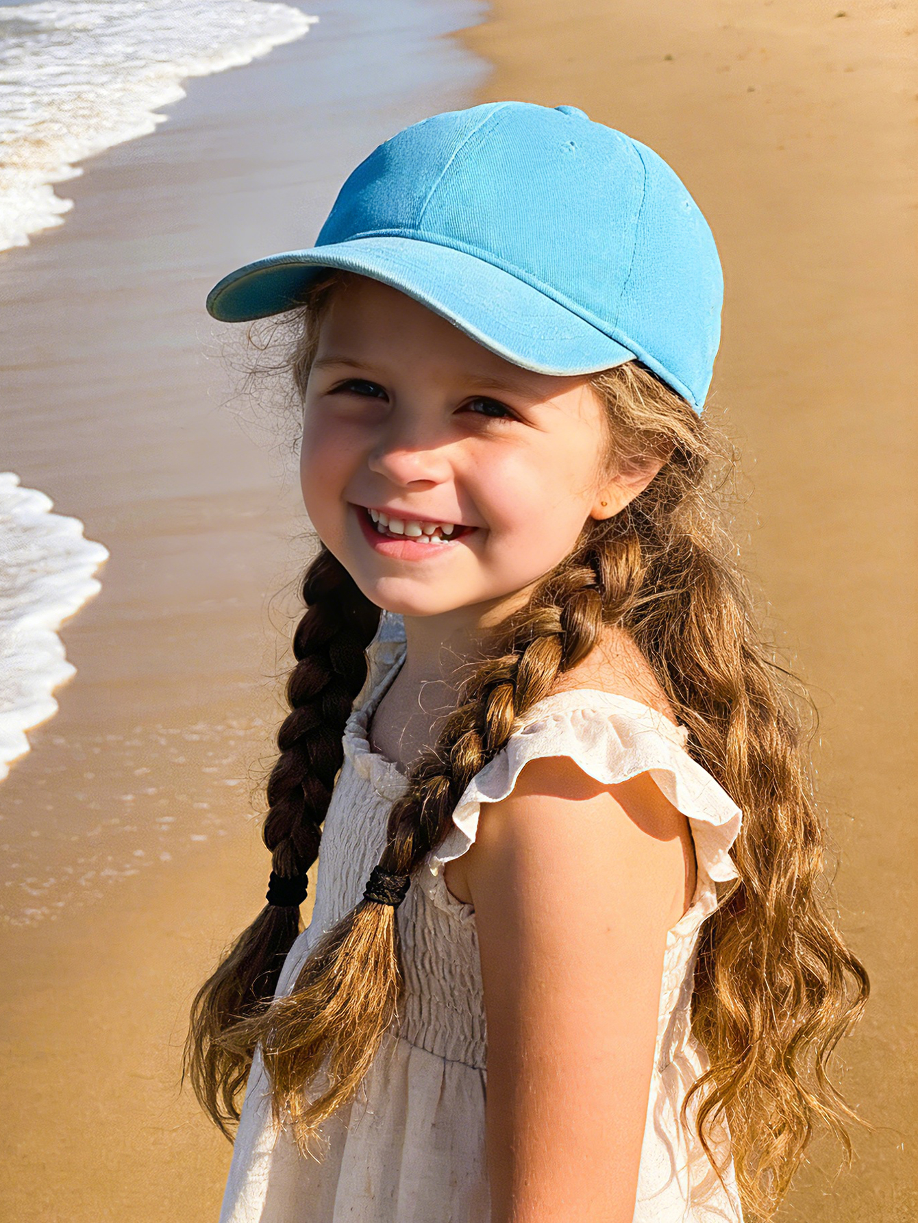 1pc Kids Solid color Baseball  - Kids Outdoor Hat recension och pris